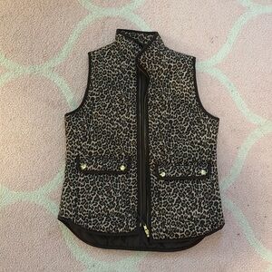 Jcrew xs cheetah vest